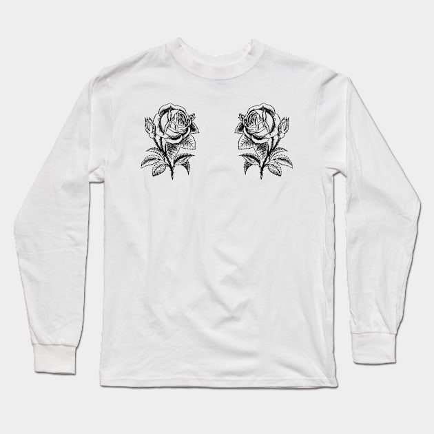 flower Long Sleeve T-Shirt by Elhisodesigns